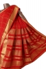 Pure Double Checks Zari Mysore Crepe Silk Saree